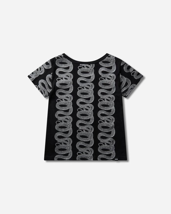 Hysteric Glamour Wmns Banana Girl Baby T-Shirt Black T-Shirts Shortsleeve 01263CT03 99