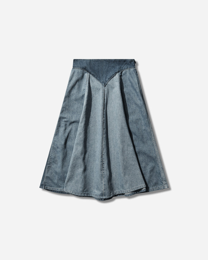 Levi's Wmns Blue Tab Roper Skirt Cuetil Mo Med Indigo Skirts Midi 004TA 0000