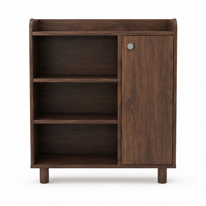 Wooden Shoes Storage Cabinet with Premium Design, Compact Cabinet with Smart Space Utilization