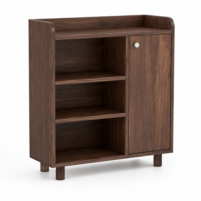 Wooden Shoes Storage Cabinet with Premium Design, Compact Cabinet with Smart Space Utilization