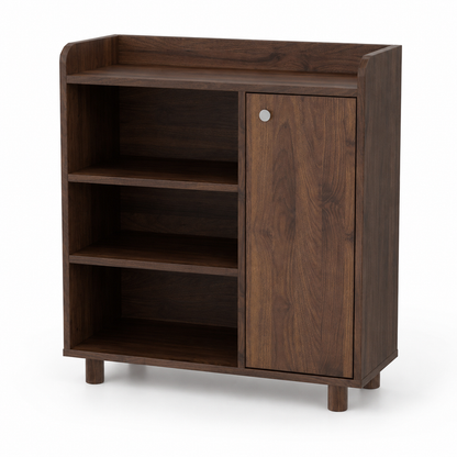 Wooden Shoes Storage Cabinet with Premium Design, Compact Cabinet with Smart Space Utilization