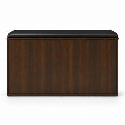 Wooden Storage Cabinet with Multi-Purpose Shoe Storage, Silent-Close Doors for Modern Homes