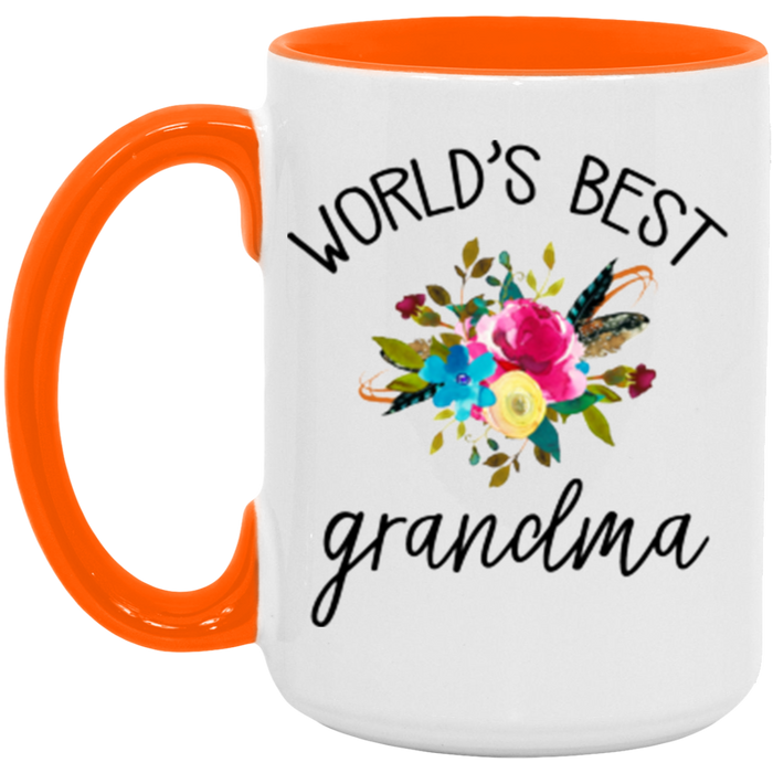 World's Best Grandma ceramic coffee mug, product photo 2