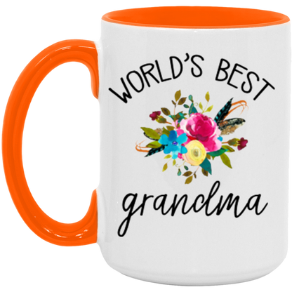 World's Best Grandma ceramic coffee mug, product photo 2