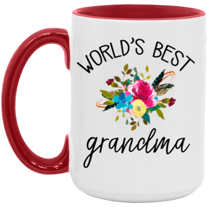 World's Best Grandma ceramic coffee mug, product photo 3