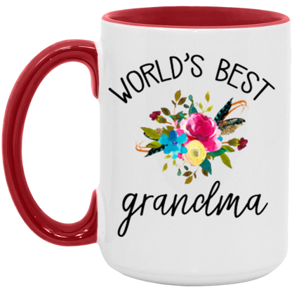 World's Best Grandma ceramic coffee mug, product photo 3
