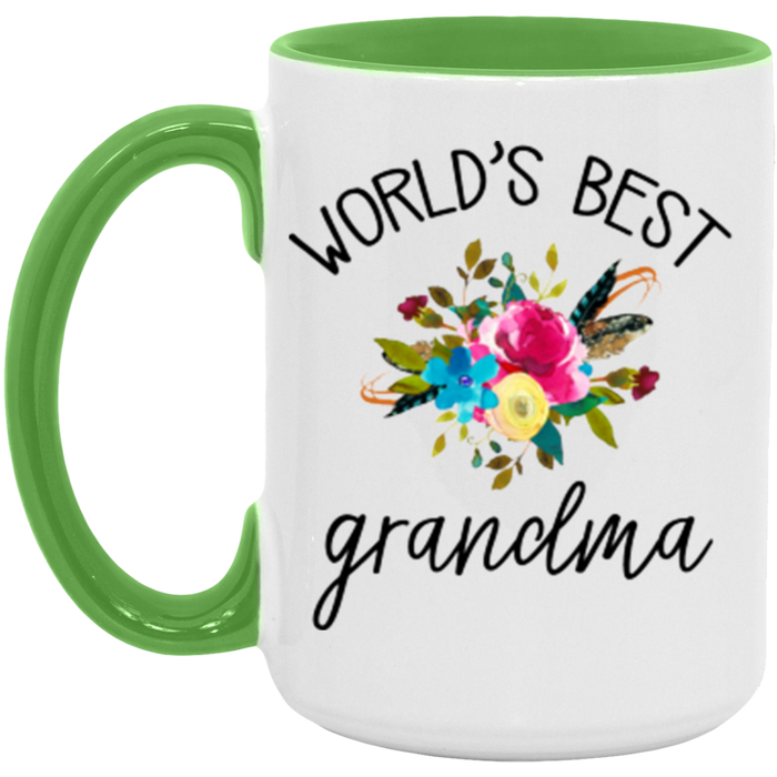World's Best Grandma ceramic coffee mug, product photo 5