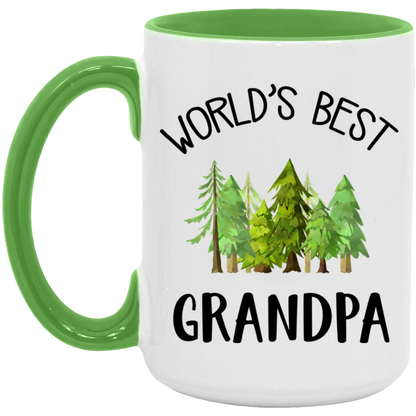 World's Best Grandpa ceramic coffee mug, product photo 5