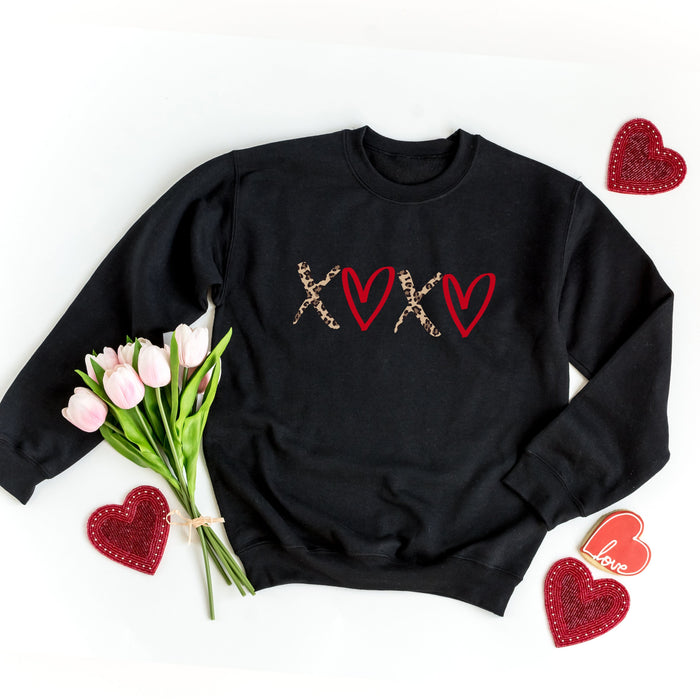 XOXO Leopard crewneck sweatshirt