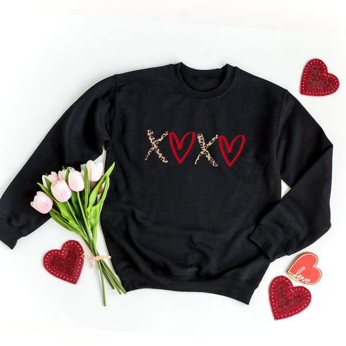 XOXO Leopard crewneck sweatshirt