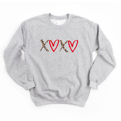 XOXO Leopard crewneck sweatshirt, product photo 3